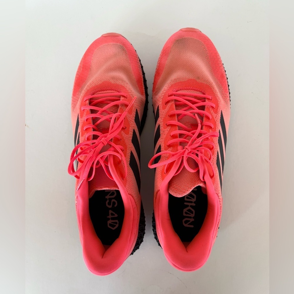 Adidas Men's 4D RUN 1.0 Lightweight Running Sneakers in ‘SIGNAL PINK’, size 11.5 - Picture 3 of 14